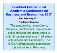 Frankfurt International Academic Conference on Business & Economics 2017